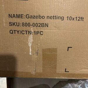 Gazebo Netting 10x12ft